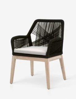 London Indoor / Outdoor Dining Arm Chair 22 London Indoor / Outdoor Dining Arm Chair -MIUBOW Furniture Shop loom outdoor arm chair black gray teak 1 02