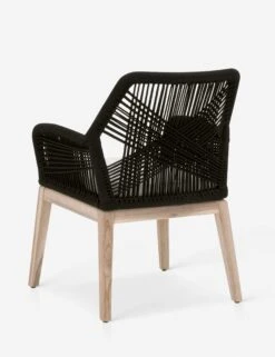 London Indoor / Outdoor Dining Arm Chair 24 London Indoor / Outdoor Dining Arm Chair -MIUBOW Furniture Shop loom outdoor arm chair black gray teak 1 04