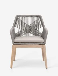 London Indoor / Outdoor Dining Arm Chair 28 London Indoor / Outdoor Dining Arm Chair -MIUBOW Furniture Shop loom outdoor arm chair platinum gray teak 1 01