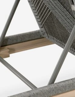 London Indoor / Outdoor Chaise -MIUBOW Furniture Shop loom outdoor chaise platinum 2 01