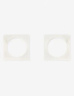 Modernist Napkin Ring Set -MIUBOW Furniture Shop mar10 whi napkin ring white