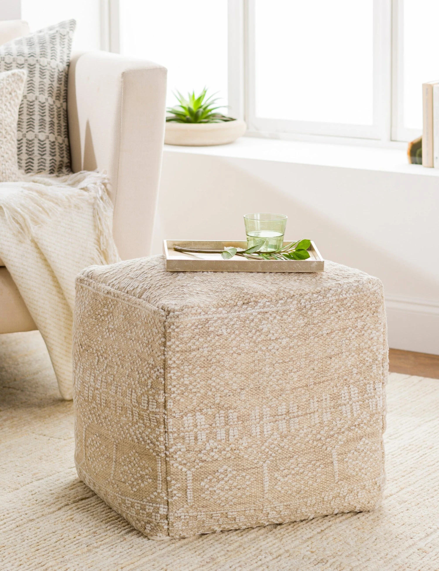 Lavina Square Pouf 2 Lavina Square Pouf - Image 2