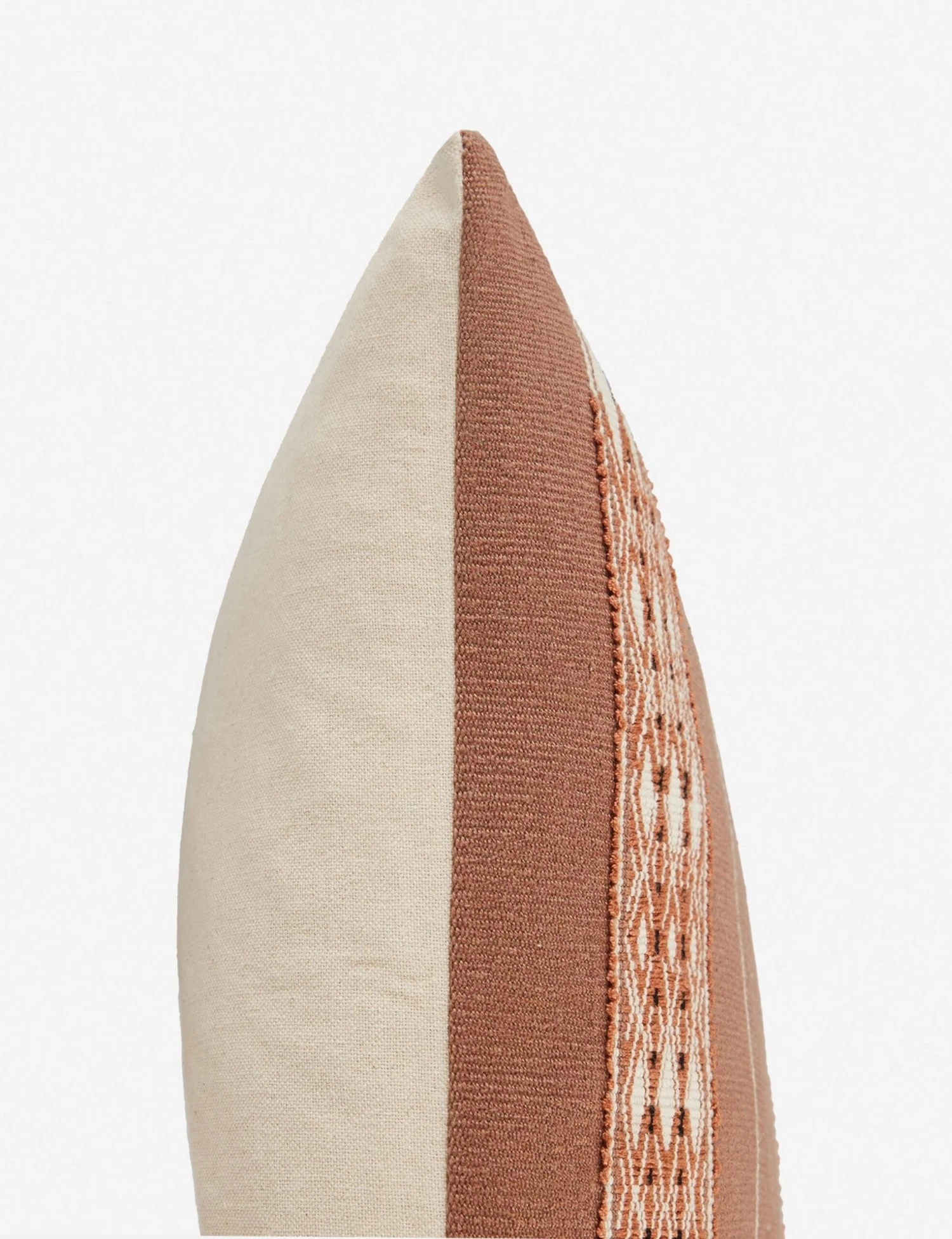 Malva Lumbar Pillow, Brick 3 Malva Lumbar Pillow, Brick - Image 3