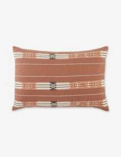 Malva Lumbar Pillow, Brick