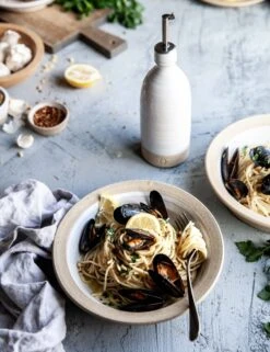 Olive Oil Bottle By Farmhouse Pottery -MIUBOW Furniture Shop pasta bowl mussels 7 1 527f4978 c4d8 4862 9db8 32bee72a4a75