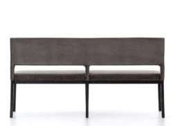 Pollie Dining Bench -MIUBOW Furniture Shop pollie dining bench washed grey velvet 1