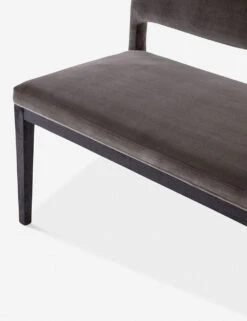 Pollie Dining Bench -MIUBOW Furniture Shop pollie dining bench washed grey velvet 4 1
