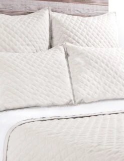 Hampton Quilted Coverlet By Pom Pom At Home -MIUBOW Furniture Shop pom pom at home hampton coverlet cream 1