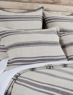 Jackson Linen Duvet By Pom Pom At Home -MIUBOW Furniture Shop pom pom at home jackson duvet flax and midnight 1 1
