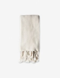 Trestles Chunky Knit Throw By Pom Pom At Home -MIUBOW Furniture Shop pom pom at home trestles throw antique white 2
