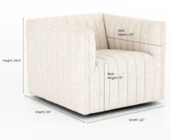 Roz Swivel Chair -MIUBOW Furniture Shop rozdovercresentdimensions 1