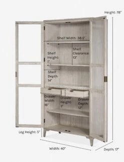 Ryden Curio Cabinet -MIUBOW Furniture Shop ryden curio cabinet