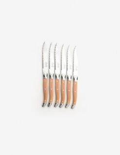 Knife Set By Laguiole 6 Knife Set By Laguiole -MIUBOW Furniture Shop set of 6 ivory knives edit 1024x1024 1