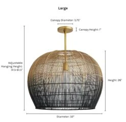 Swami Pendant Light By Arteriors 14 Swami Pendant Light By Arteriors -MIUBOW Furniture Shop swami large pendant dimensions