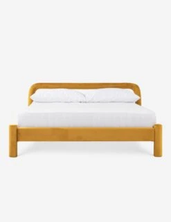 Temi Platform Bed By Sun At Six -MIUBOW Furniture Shop temi bed Mostaza front Product