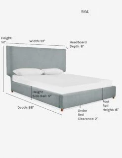 Valen Platform Bed -MIUBOW Furniture Shop valen bed dove como 2 king 34f99dd6 ac1f 4cf0 b3d6 621e7d8d1c55