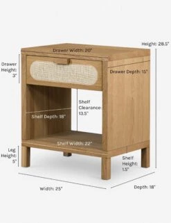 Verna Nightstand -MIUBOW Furniture Shop verna nightstand