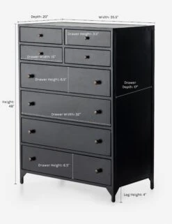 Verruca Tall Dresser -MIUBOW Furniture Shop verruca tall dresser